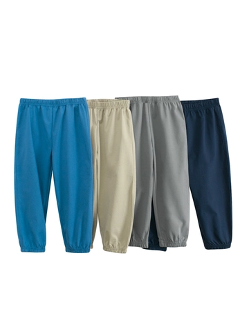 Pantalones Jogger Deportivos Para Niños Poliéster Secado Rápido Cintura Elástica Color Sólido Casual Verano Fino