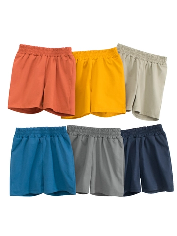 Kids Shorts Quick Dry Polyester Elastic Waist Summer Beach Casual Sports Pants For Boys Girls