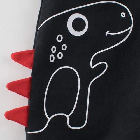 Kids Cotton Shorts For Boys Cartoon Dinosaur Summer Casual Bottoms With 3D Spikes Elastic Waist Comfortable Pants