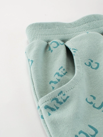 Boys Summer Cotton Shorts Alphabet Print YOU ARE CUTE Pattern Casual Elastic Waist Knit Cotton Shorts For Toddler Kids