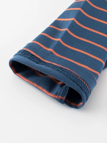 Kids Long Sleeve T-Shirt Cotton Striped Crew Neck Soft Pullover Top For Toddler Boys Girls Casual Spring Autumn