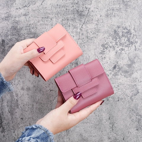 Damen Mini Dreifach Gefaltete Geldbörse PU-Leder Kleine Münztasche Lychee-Muster Kartenhalter Mode Handtasche Für Frauen Mädchen