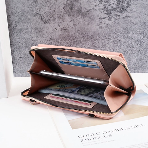 Bolso Bandolera para Teléfono de Cuero de PU para Mujer Minimalista Color Sólido Pequeño Bolso de Hombro Con Borla Correa Desmontable Cartera