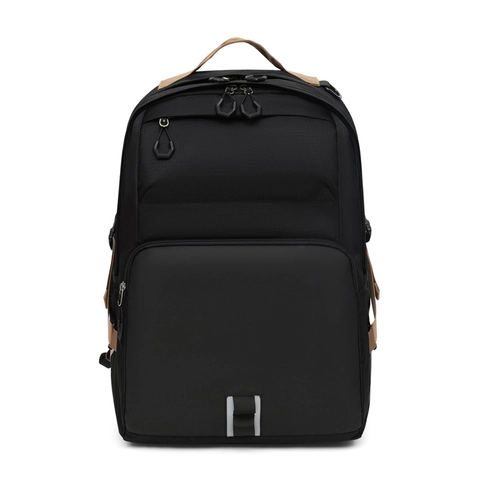 Zaino Per Laptop Grande Capacità Nylon Impermeabile Lavoro Viaggio Scuola Per Uomo Donna Con Striscia Riflettente Moderno