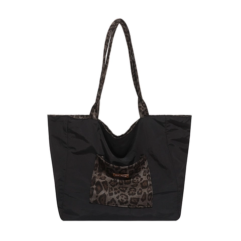 Borsa Tote Grande Capacità In Ecopelle Scamosciata Borsa A Spalla Casual Retro Reversibile Per Donna