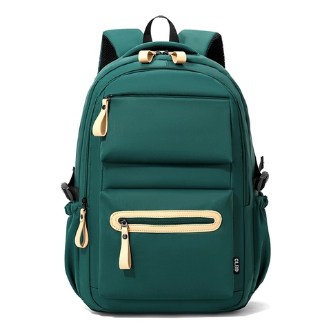 Large Capacity Nylon Backpack Water Resistant Multi Pocket Daypack For School Travel Business Commute Casual Unisex