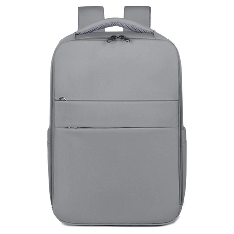 Waterproof Oxford Business Backpack For Men And Women Travel Laptop Bag Large Capacity USB Charging Minimalist Solid Color