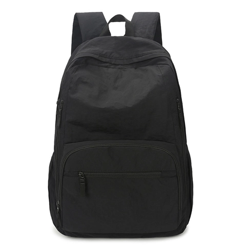 Lightweight Casual Backpack Nylon Large Capacity Outdoor Hiking Bag For Unisex Korean Style Minimalist Travel Daypack