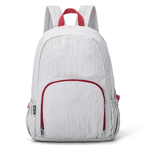 Zaino Pieghevole Leggero In Nylon Goffrato Grande Capacità Traspirante Multi Tasca Per Viaggi Sport All Aperto Unisex