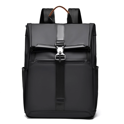Men Business Casual Backpack Waterproof Nylon Laptop Bag Large Capacity Minimalist Travel Rucksack Urban Commuting Backpack