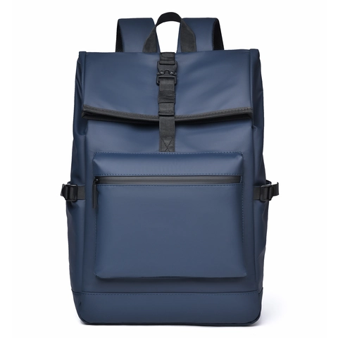 Minimalist Waterproof Laptop Backpack Flip Top Buckle Casual Travel Bag Large Capacity Breathable Commuter Backpack Unisex