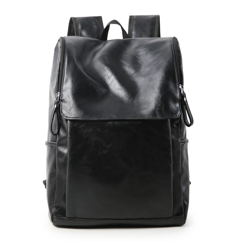 Zaino In Pelle PU Retro Grande Capacità Impermeabile Traspirante Per Laptop Scuola Business Viaggi Casual Moda Uomo Donna