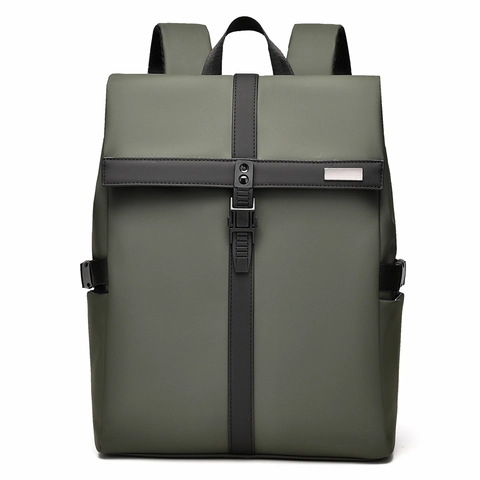 Minimalist Waterproof Synthetic Leather Backpack Large Capacity Business Travel Laptop Bag For Men Women Urban Schoolbag