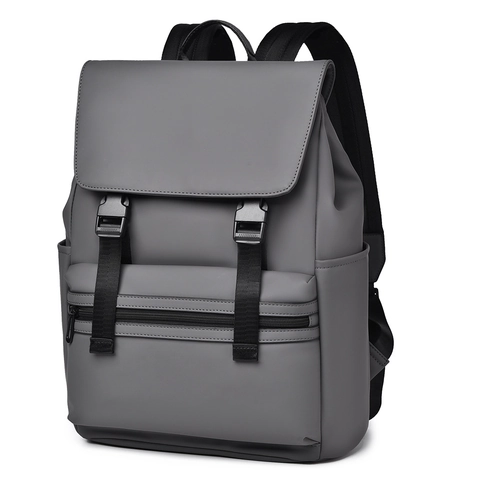 Zaino Business Grande Capacità Patta Borsa Laptop Impermeabile Oxford Microfibra Pelle Urbano Viaggio Per Uomo