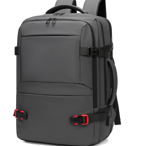 Zaino Business Uomo Oxford Impermeabile Grande Capacità Espandibile Viaggio Zaino Laptop Porta USB