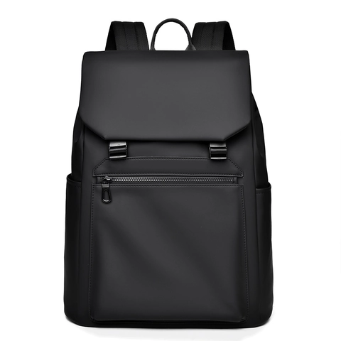 Business Laptop Rucksack Wasserdicht Nylon Große Kapazität Klappdeckel Schnalle Urban Minimalistisch Reise Schule Herren Damen
