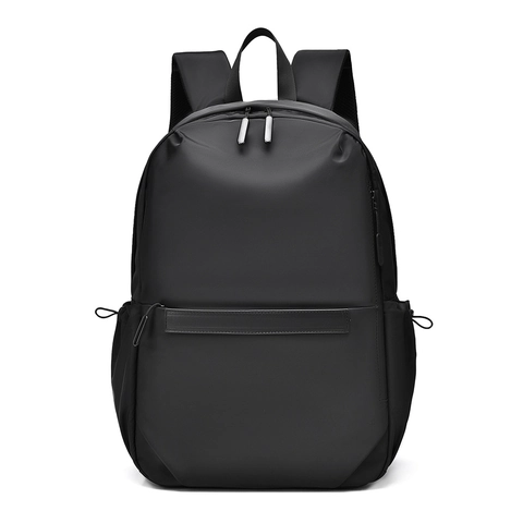 Men Business Backpack Waterproof Large Capacity Commuter Travel Laptop Bag Minimalist Versatile With Trolley Strap