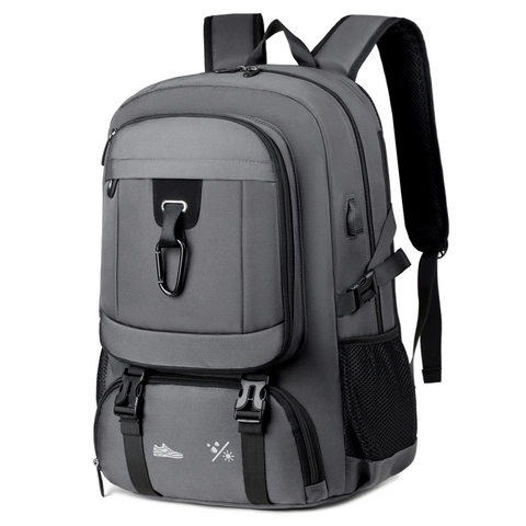 Business Reise Rucksack Herren Große Kapazität Wasserdicht Nylon Laptop Tasche Mit USB Ladeanschluss Und Schuhfach