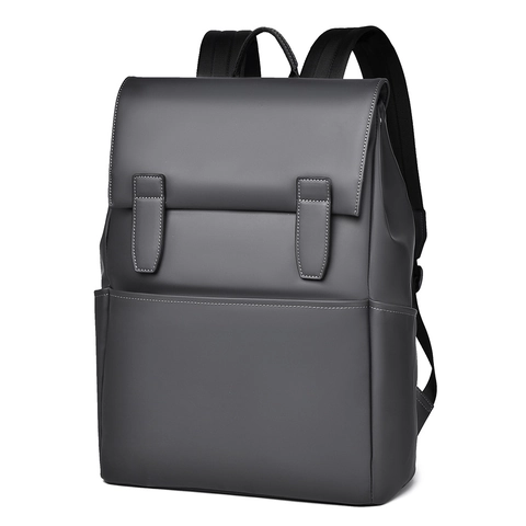 Zaino Porta PC Business Impermeabile Minimalista Da Uomo Urbano Viaggio Scuola Con Patta Fibbie