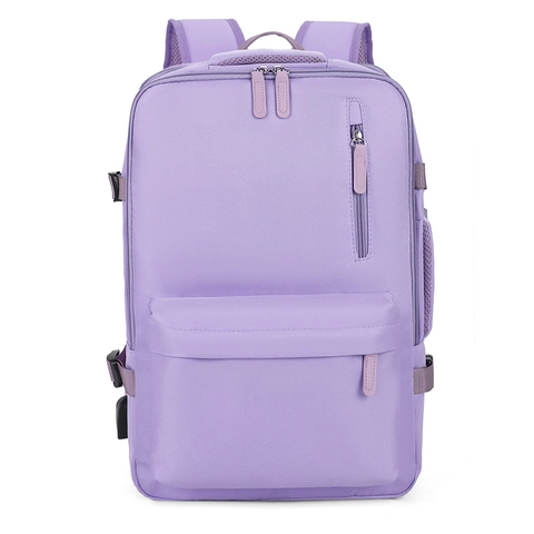 Zaino da Viaggio d'Affari Unisex Grande Capacità Nylon Impermeabile Borsa per Laptop Con Porta di Ricarica USB