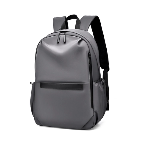 Men Business Backpack Waterproof Large Capacity Commuter Travel Laptop Bag Minimalist Versatile With Trolley Strap