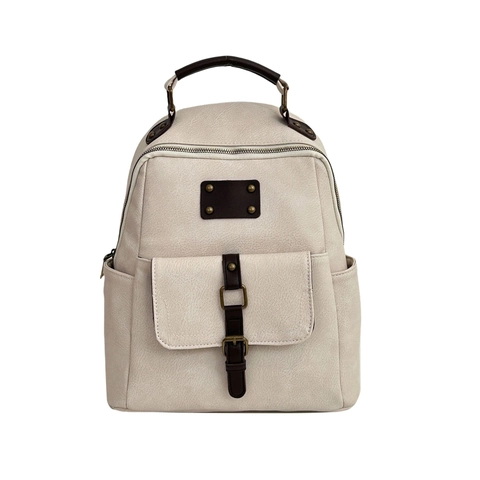 Zaino Donna Vintage Pelle PU Grande Capacità Impermeabile Retrò Urbano Scuola Casual Pendolare Semplice