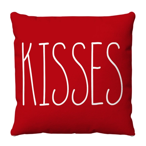 Valentine's Day Cushion Covers Short Plush Velvet Heart Letter Print Decorative Pillowcases Sofa Living Room Decor