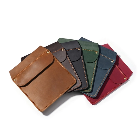 Pocket Tool Holster Genuine Leather Multi-functional EDC Waist Bag Outdoor Retro Men Phone Pouch Contrast Stitching