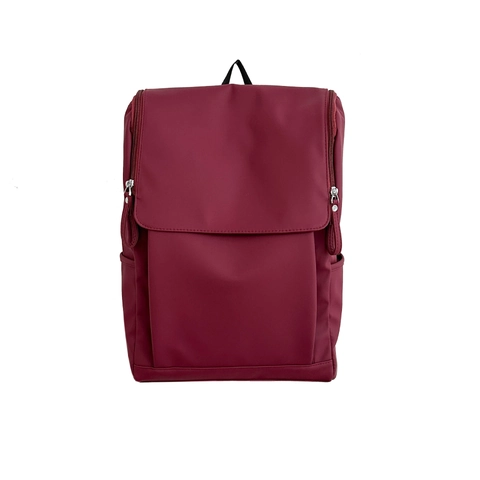 Minimalistische Rugzak Waterdicht PU Leer Flip Top Grote Capaciteit School Reizen Laptop Tas Heren Dames