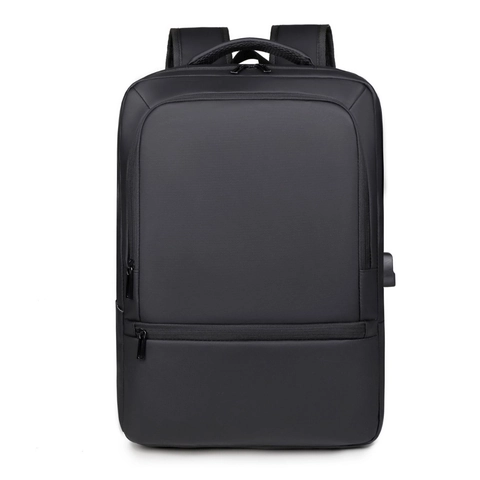 Sac A Dos Ordinateur Affaires Impermeable Tissu Synthetique Avec Port De Charge USB Minimaliste Urbain Pour Hommes