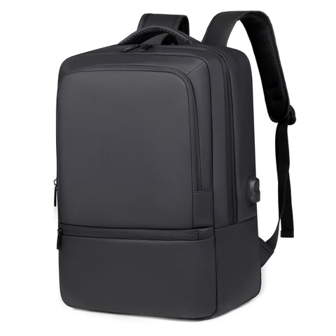 Mochila para Computadora Portátil de Negocios Con Puerto de Carga USB Impermeable Gran Capacidad Bolsa de Viaje para Hombres Mujeres