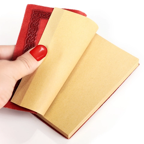 Retro Rose Geprägtes Echtleder Notizbuch Handgefertigtes Top Layer Kuhfell Journal Mit Keltischem Knotenmuster Zum Schreiben