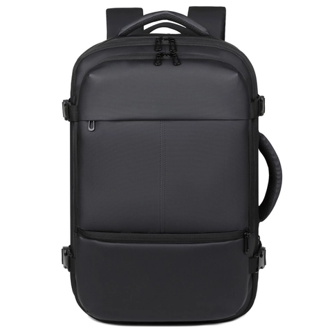 Large Capacity Business Backpack Men Waterproof Expandable Travel Laptop Bag With USB Charging Port Professional