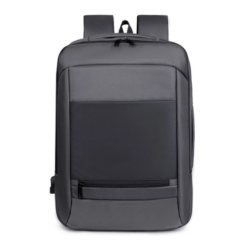 Mochila para Portátil de Negocios Impermeable de Tela Oxford Bolsa de Viaje Con Puerto USB Gran Capacidad Hombre Mujer
