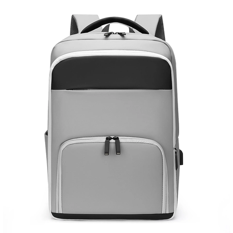 Zaino Business da Uomo Grande Capacità Espandibile Impermeabile Borsa per Laptop Con Porta di Ricarica USB Viaggio Urbano