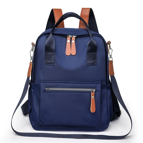 Damen Wasserdicht Nylon Business Rucksack Mode Multifunktionale Pendler Handtasche Mit Abnehmbarem Gurt Lässiger Reise Daypack