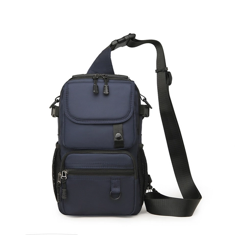 Herren Sling Bag Wasserdichtes Nylon Mehrfachtaschen Brusttasche Große Kapazität Für Reisen Outdoor Wandern Taktisch