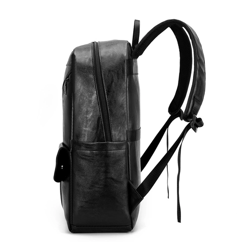 Zaino Da Uomo In Pelle PU Business Casual Borsa Per Laptop Grande Capacità Impermeabile Pendolare Viaggio