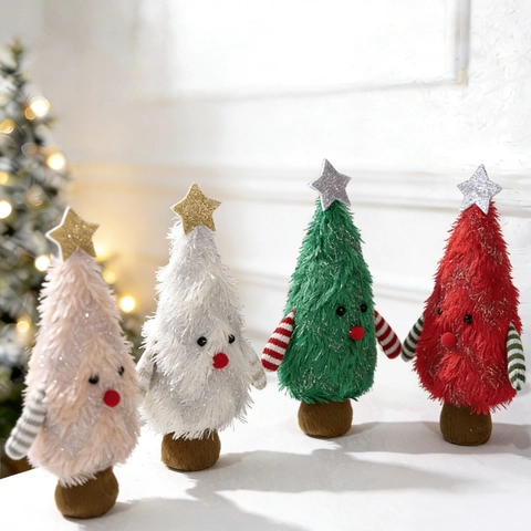Süße Plüsch Weihnachtsbaum Puppe Ornament Mini Cartoon Weihnachtsbaum Schreibtisch Dekoration Für Festliche Haus Party Urlaub