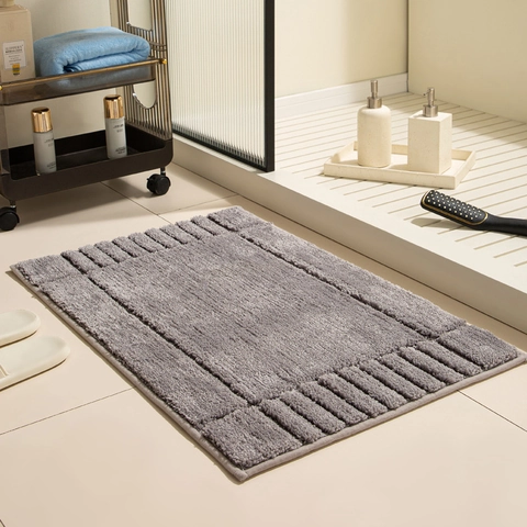 Tappeto Bagno Spessore Microfibra Assorbente Antiscivolo Asciugatura Rapida Lavabile In Lavatrice Tappetino Pavimento Doccia