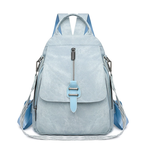 Zaino Moda Da Donna In Pelle PU Grande Capacità Tasche Multiple Tracolla Geometrica Viaggio Scuola Casual