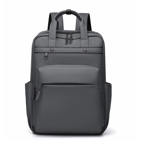 Sac à Dos pour Ordinateur Portable Affaires Unisexe Imperméable Avec Compartiment 15,6 Pouces Couleur Unie Minimaliste