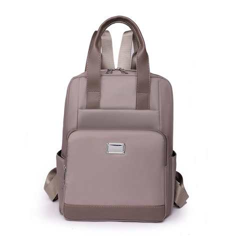Zaino da Donna in Nylon alla Moda Grande Capacità Borsa da Viaggio Leggera Urban Semplice Borsa a Tracolla Pendolare con Maniglia