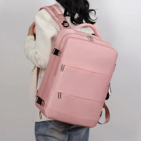 Zaino Da Lavoro Grande Capacità Tessuto Oxford Impermeabile Multi Tasche Borsa Da Viaggio Per Laptop 16 Pollici