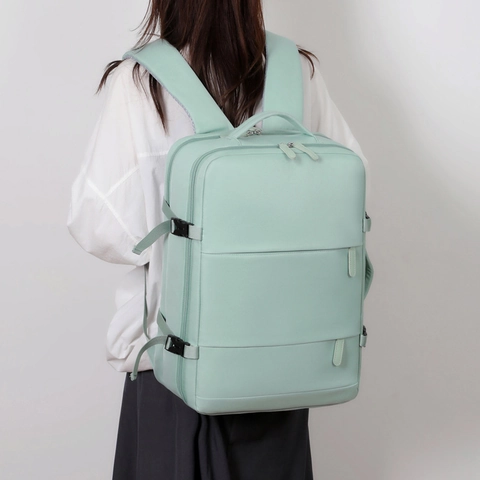 Zaino Da Viaggio D'affari Di Grande Capacità Tessuto Oxford Impermeabile Borsa Per Laptop Multifunzionale Per Uomo Donna
