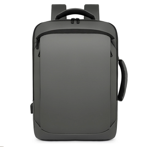 Zaino Porta PC Business da Uomo Borsa da Viaggio Multifunzionale Impermeabile in Tessuto Oxford Con Porta di Ricarica USB