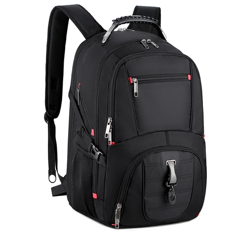 Mochila De Viaje De Negocios De Gran Capacidad Para Hombre Bolsa Para Portátil Impermeable 16 Pulgadas Con Puerto De Carga USB Asa De Cable De Acero Mochila De Oficina