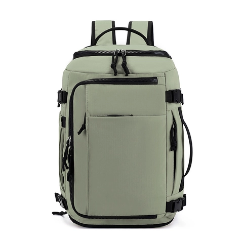 Zaino Da Viaggio Espandibile Grande Capacità In Nylon Impermeabile Borsa Per Laptop Con Porta USB E Scomparto Per Scarpe