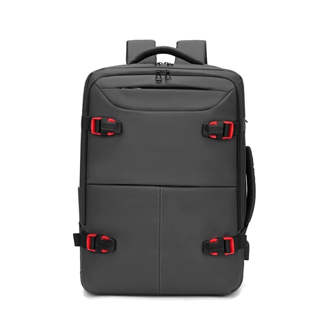 Zaino Da Viaggio D'Affari Da Uomo Nylon Grande Capacità Espandibile Borsa Per Laptop Con Porta USB Resistente All'Acqua