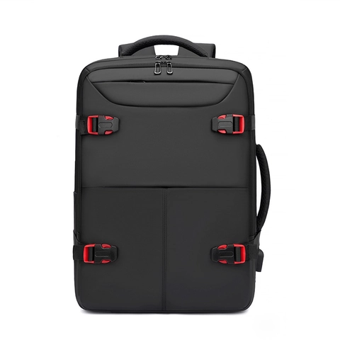 Zaino Da Viaggio D'Affari Da Uomo Nylon Grande Capacità Espandibile Borsa Per Laptop Con Porta USB Resistente All'Acqua